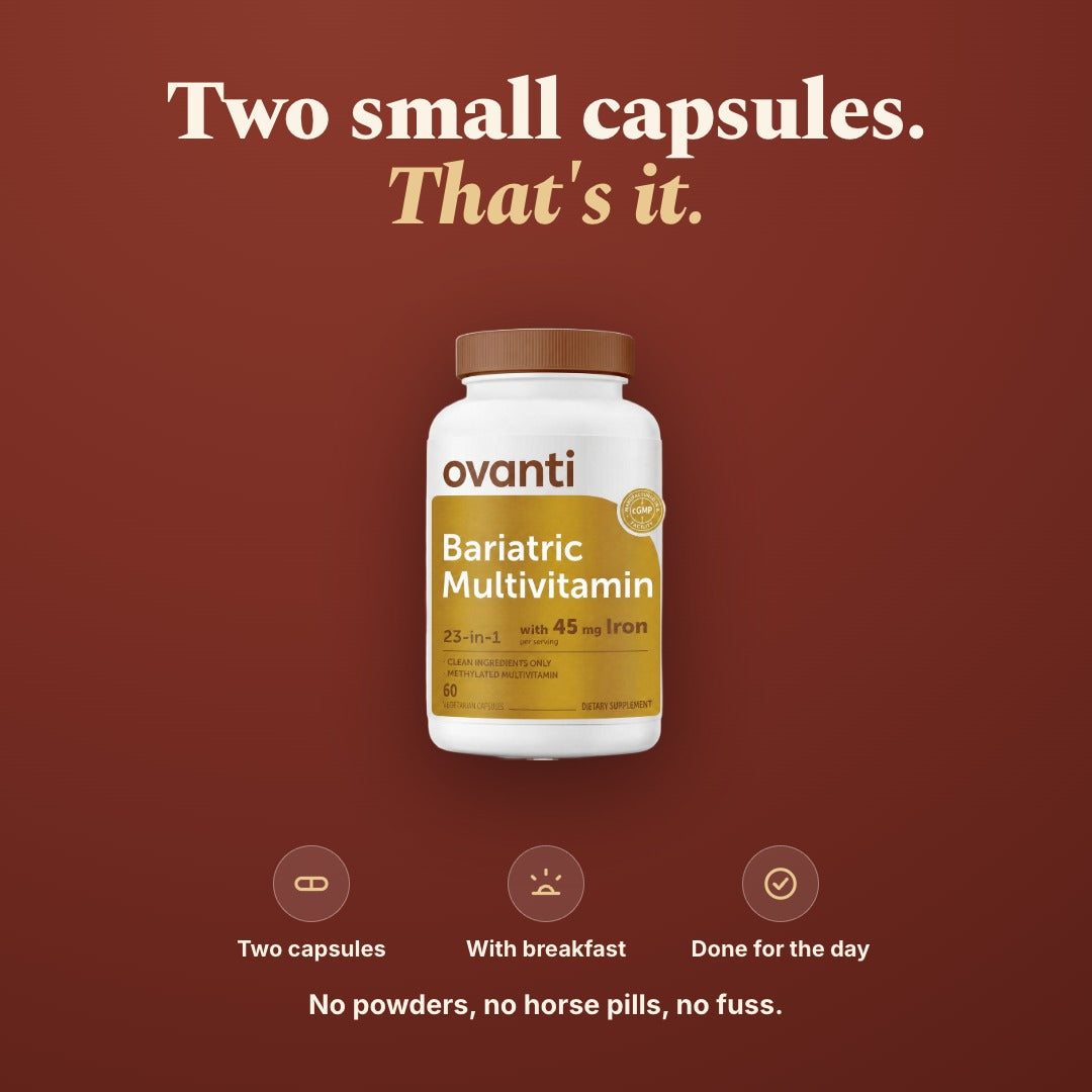 Ovanti Methylated Bariatric Multivitamin 23-in-1 with 45mg Iron